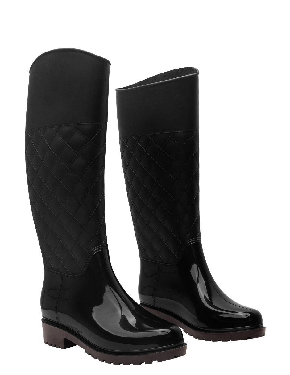 Bota para lluvia abajo de la rodilla para mujer 4