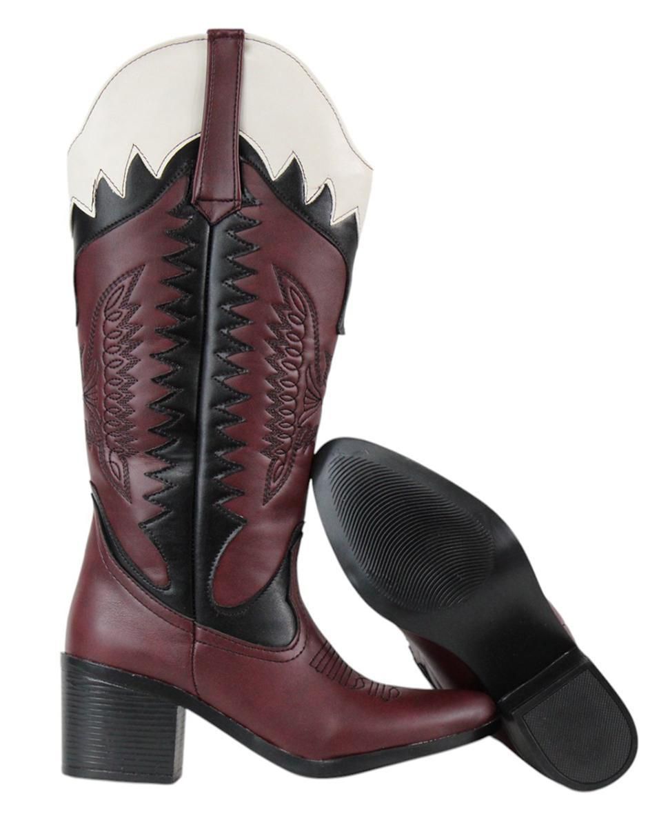 Bota cowboy abajo de la rodilla Kuali Shoes para mujer