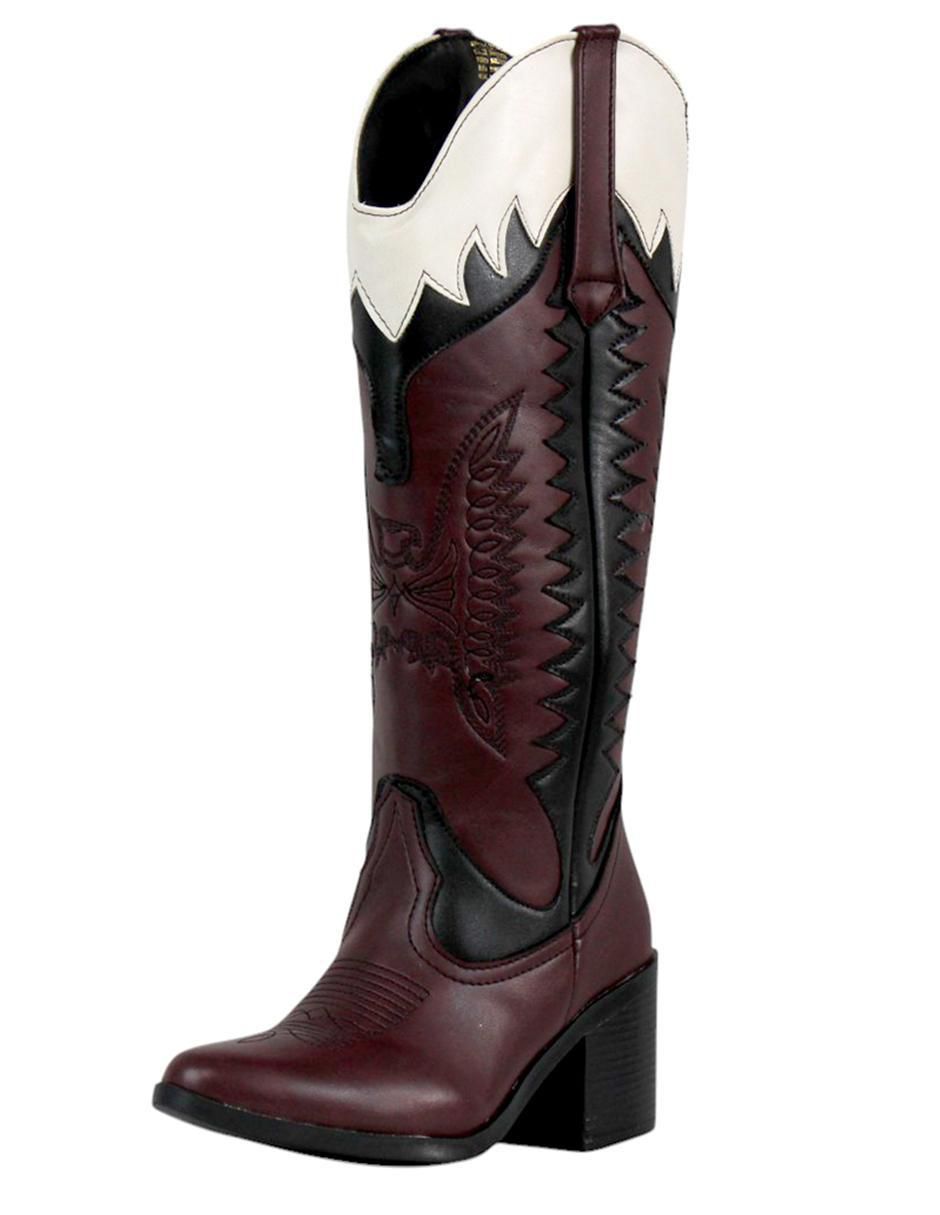 Bota cowboy abajo de la rodilla Kuali Shoes para mujer