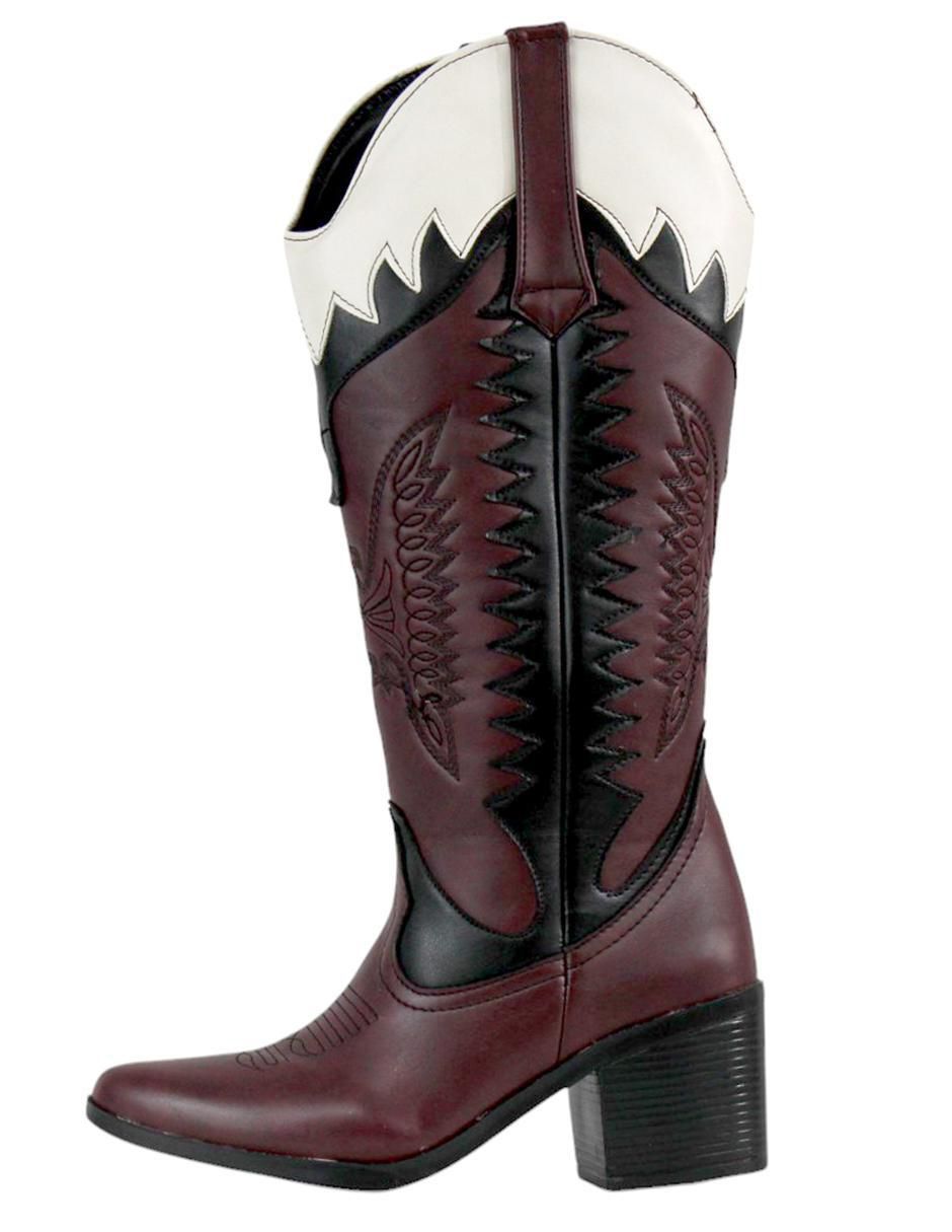 Bota cowboy abajo de la rodilla Kuali Shoes para mujer