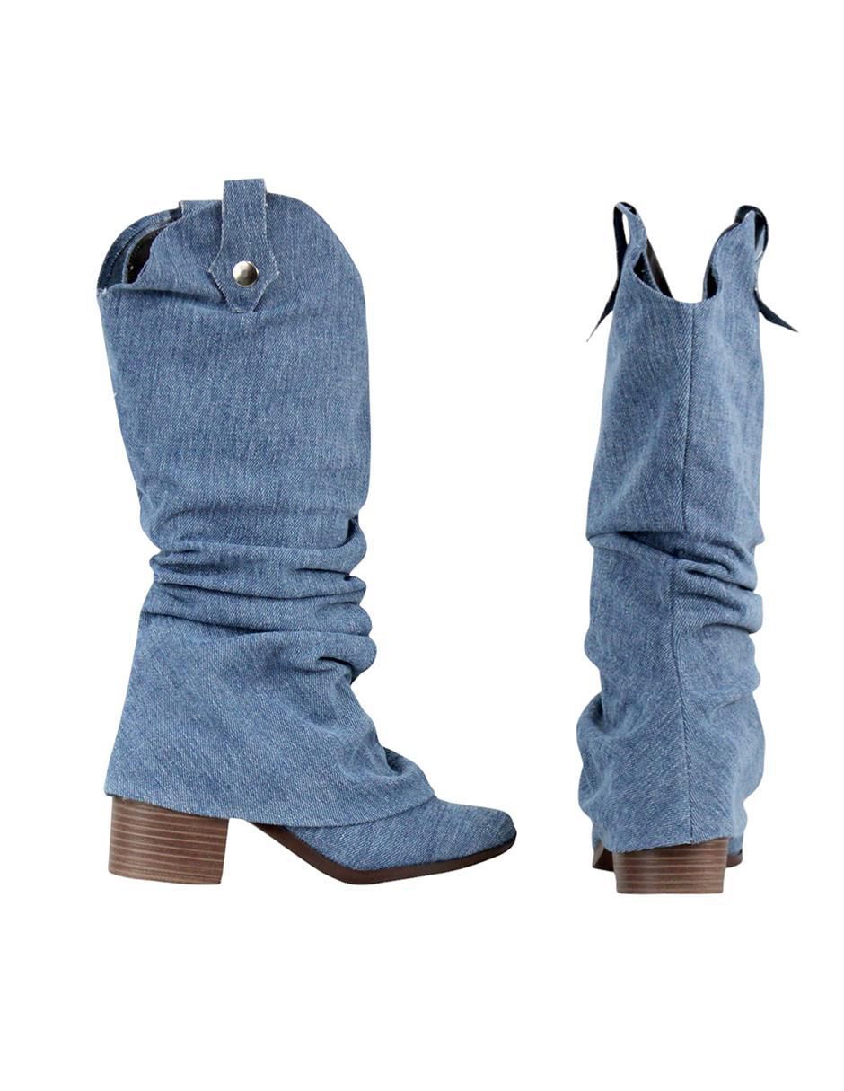 Bota cowboy abajo de la rodilla para mujer 11