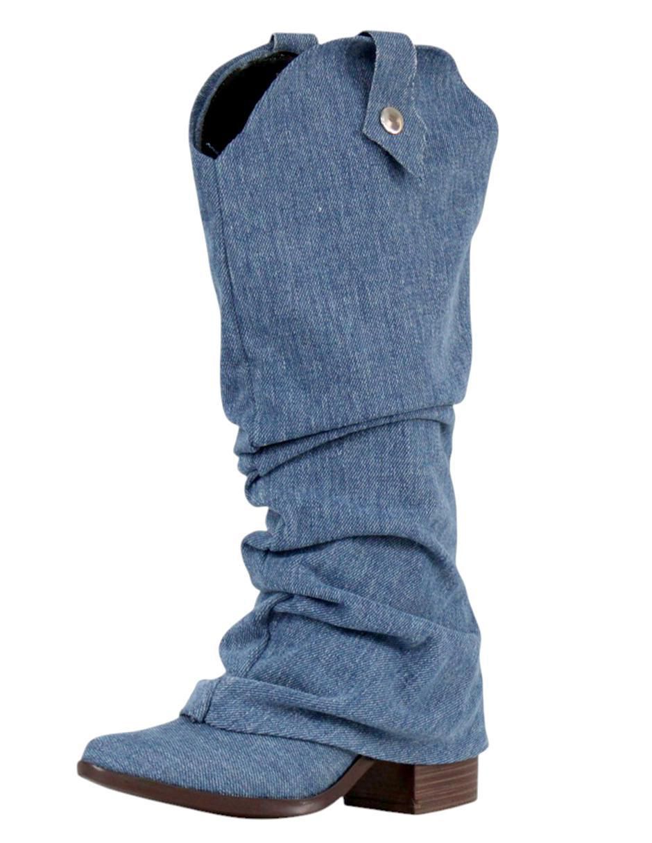 Bota cowboy abajo de la rodilla para mujer 5