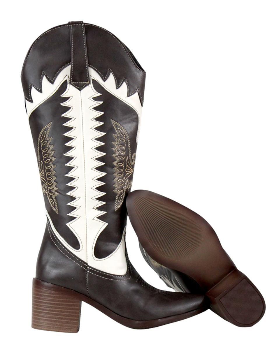 Bota cowboy abajo de la rodilla Kuali Shoes para mujer