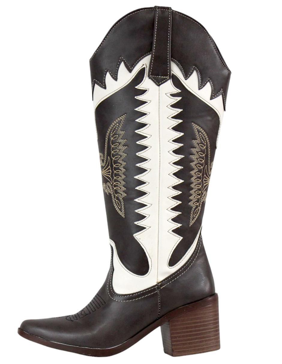 Bota cowboy abajo de la rodilla Kuali Shoes para mujer