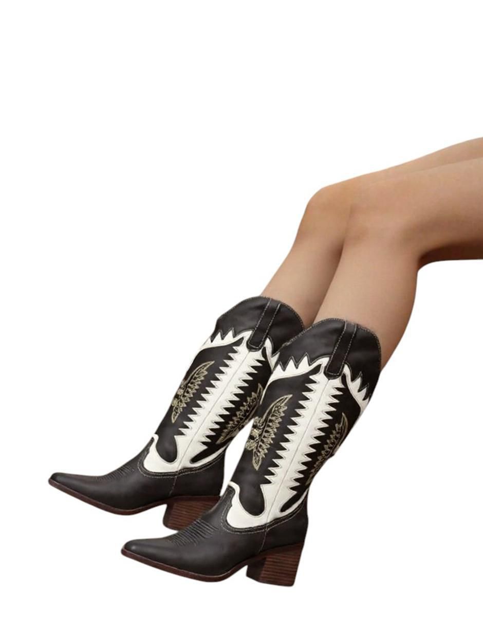 Bota cowboy abajo de la rodilla Kuali Shoes para mujer