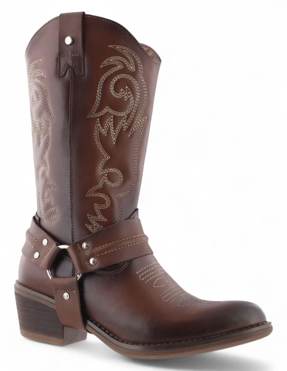 Bota cowboy abajo de la rodilla de piel para mujer Bota cowboy abajo de la rodilla de piel para mujer