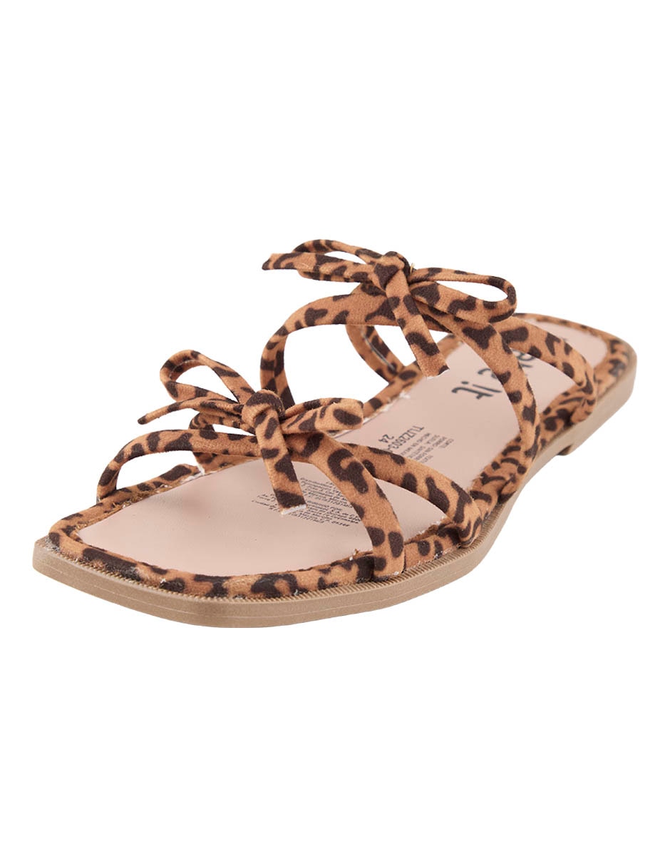 Sandalia that's it animal print para mujer