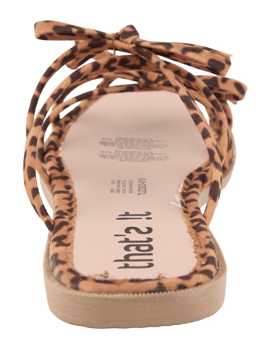Sandalia that's it animal print para mujer