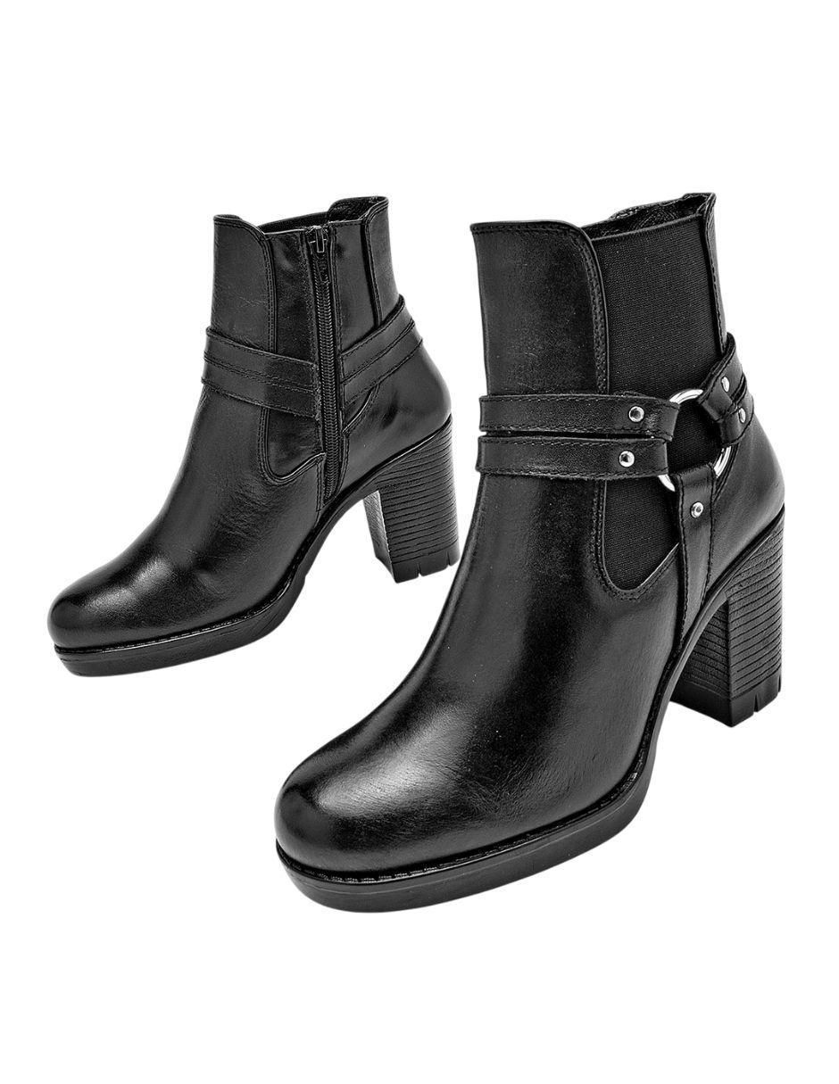 Botín al tobillo Principessa de piel para mujer