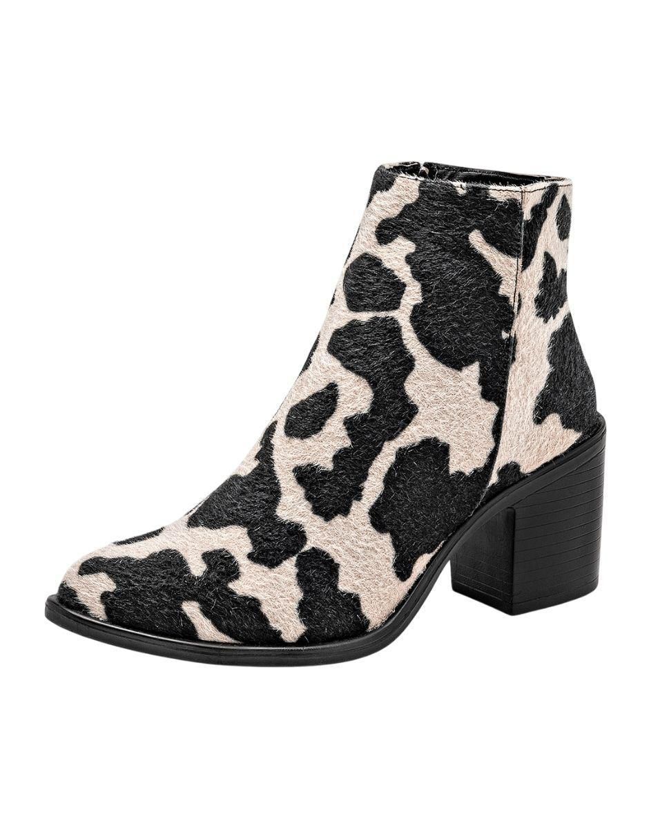 Bota cowboy al tobillo para mujer