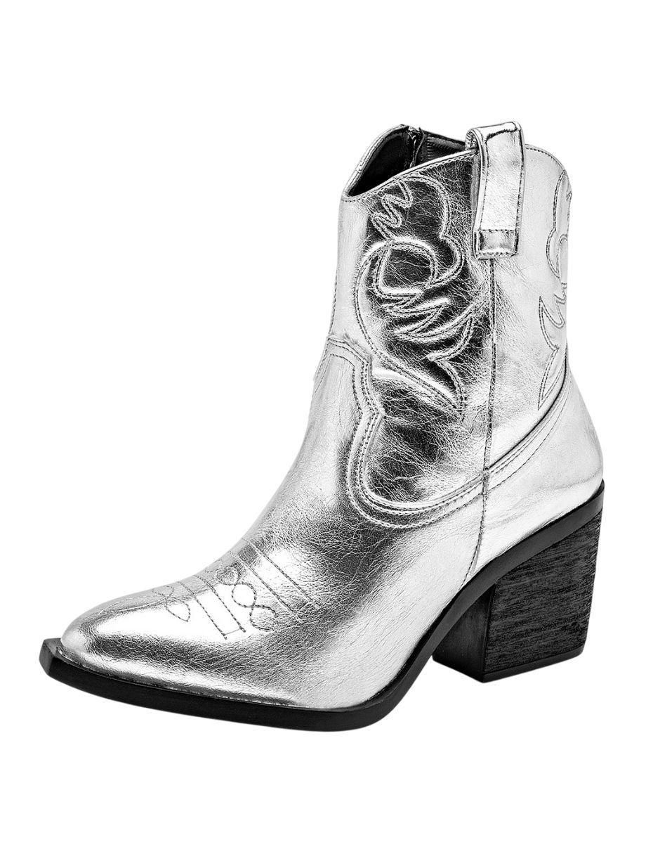 Bota cowboy al tobillo Lady One para mujer