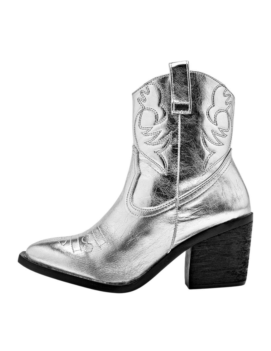 Bota cowboy al tobillo Lady One para mujer