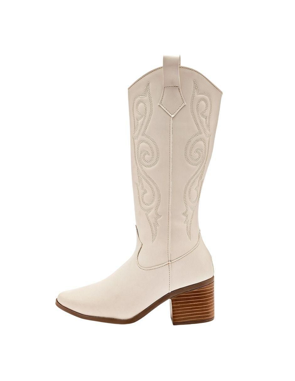 Bota cowboy media pierna para mujer 3