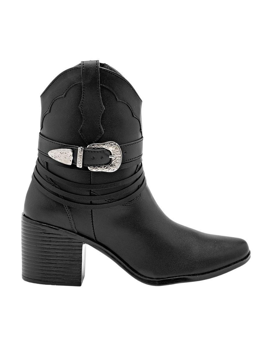 Bota cowboy al tobillo para mujer 2