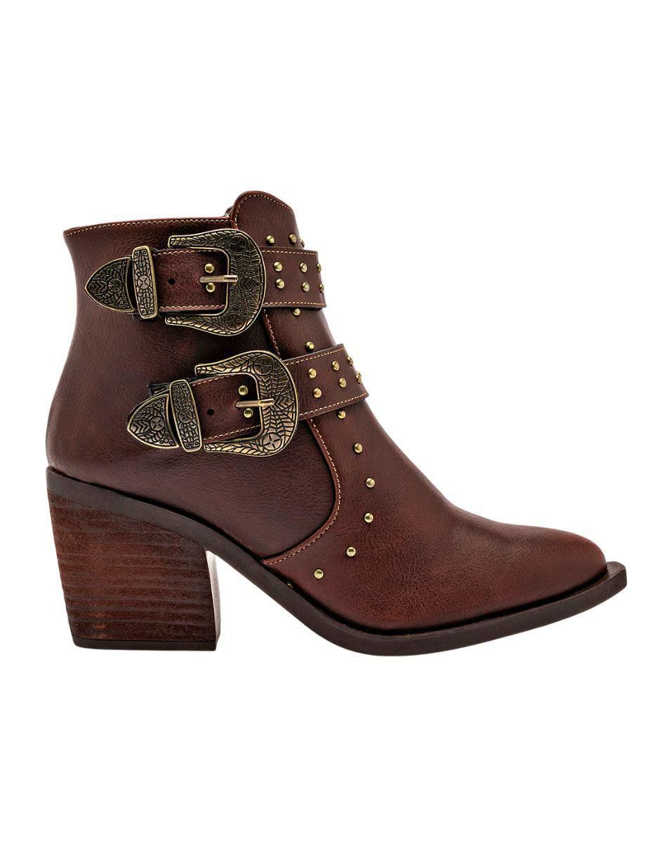 Bota cowboy al tobillo Lady One para mujer