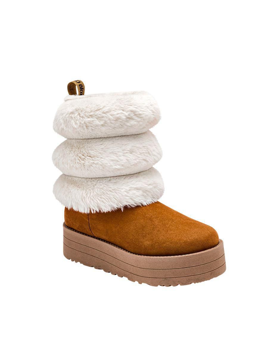 Bota al tobillo Rojo Cereza para mujer