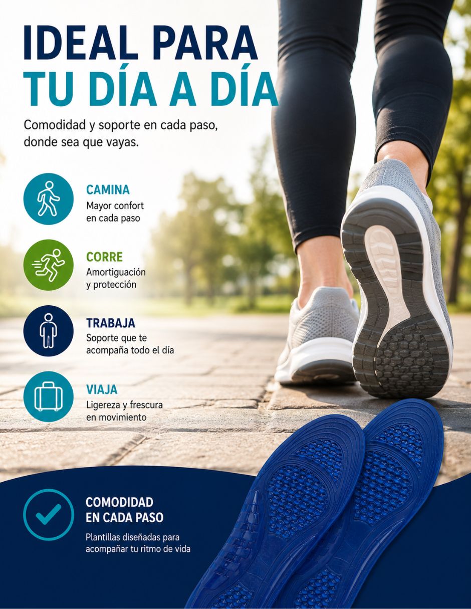 Plantilla ortopédica comfort star de gel