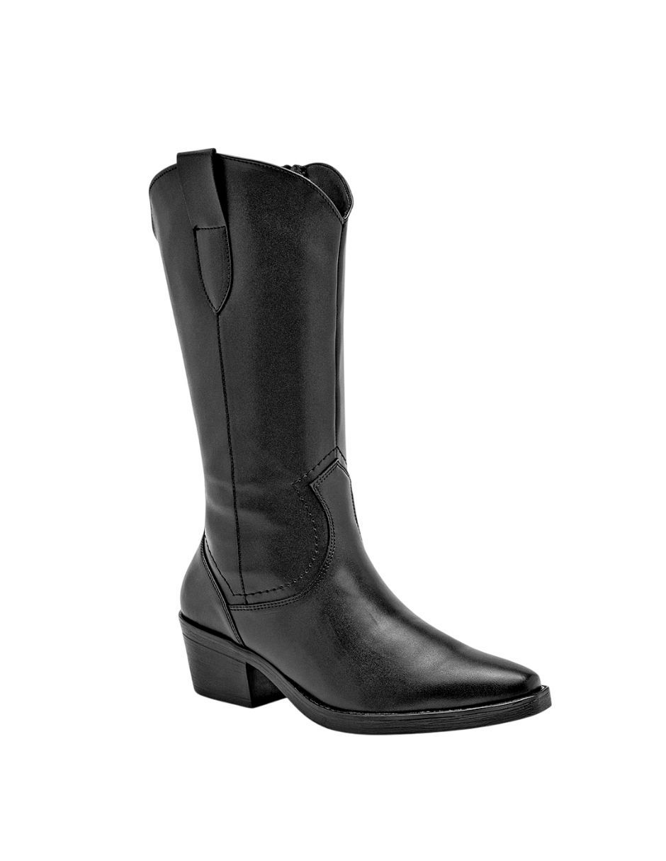Bota cowboy media pierna Green Love para mujer