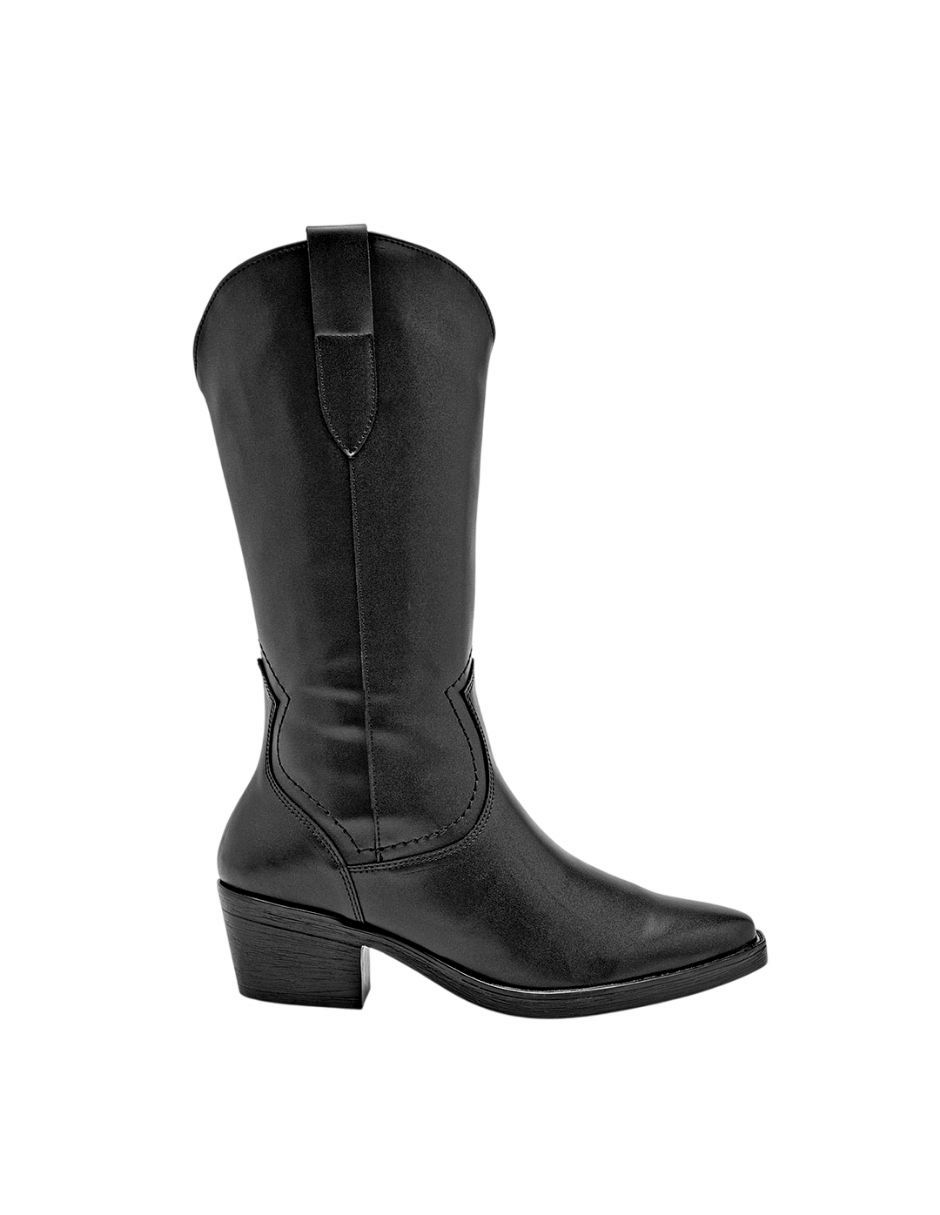 Bota cowboy media pierna Green Love para mujer