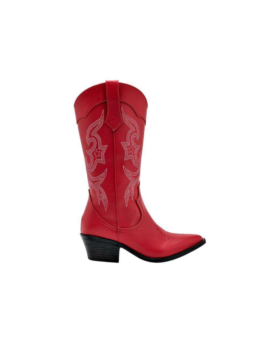Bota cowboy media pierna Moramora para mujer