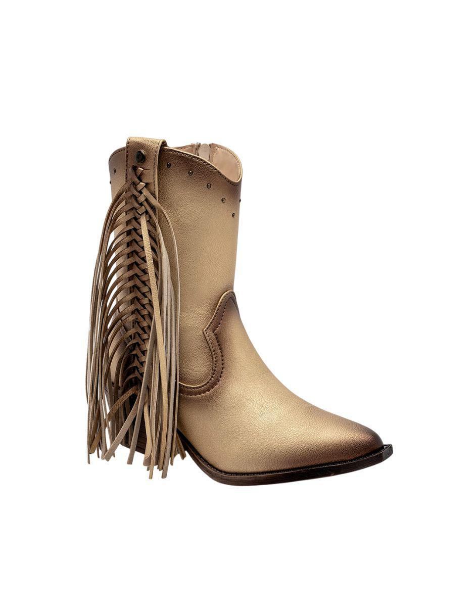Bota cowboy media pierna Moramora para mujer