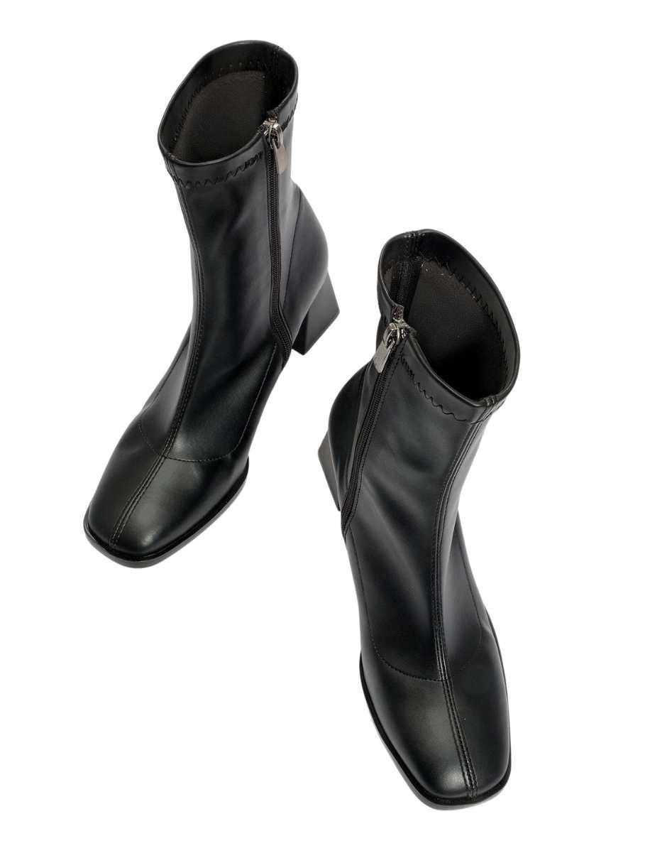 Bota arriba del tobillo de piel para mujer 2