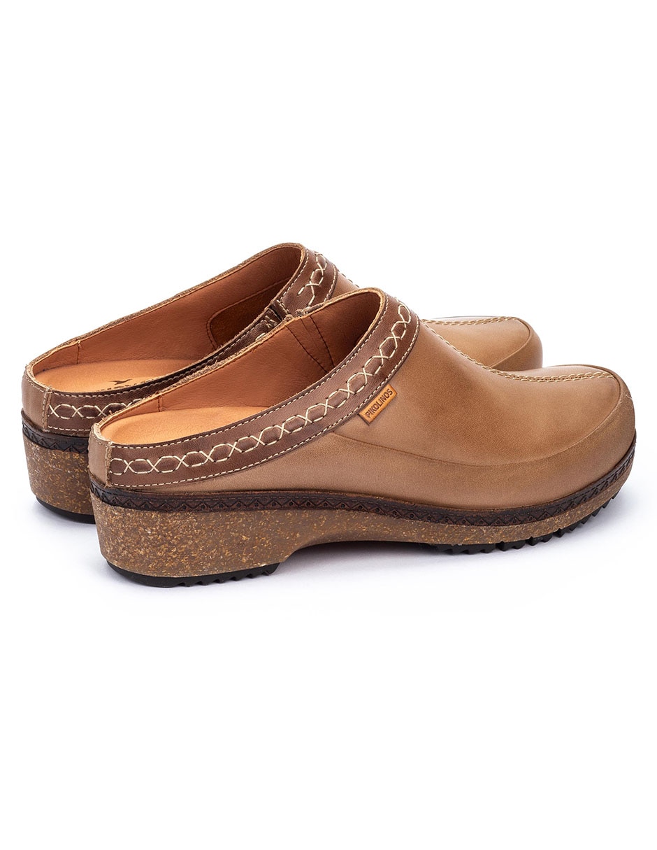 Zueco Pikolinos de piel para mujer