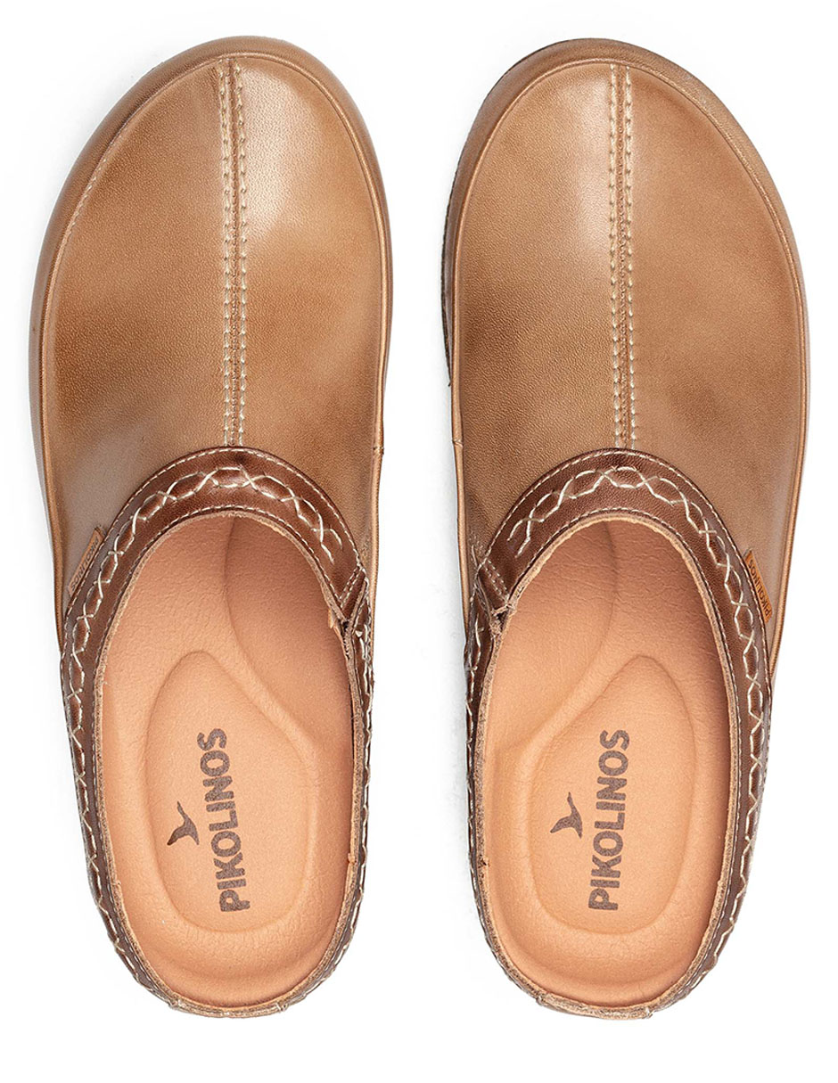 Zueco Pikolinos de piel para mujer
