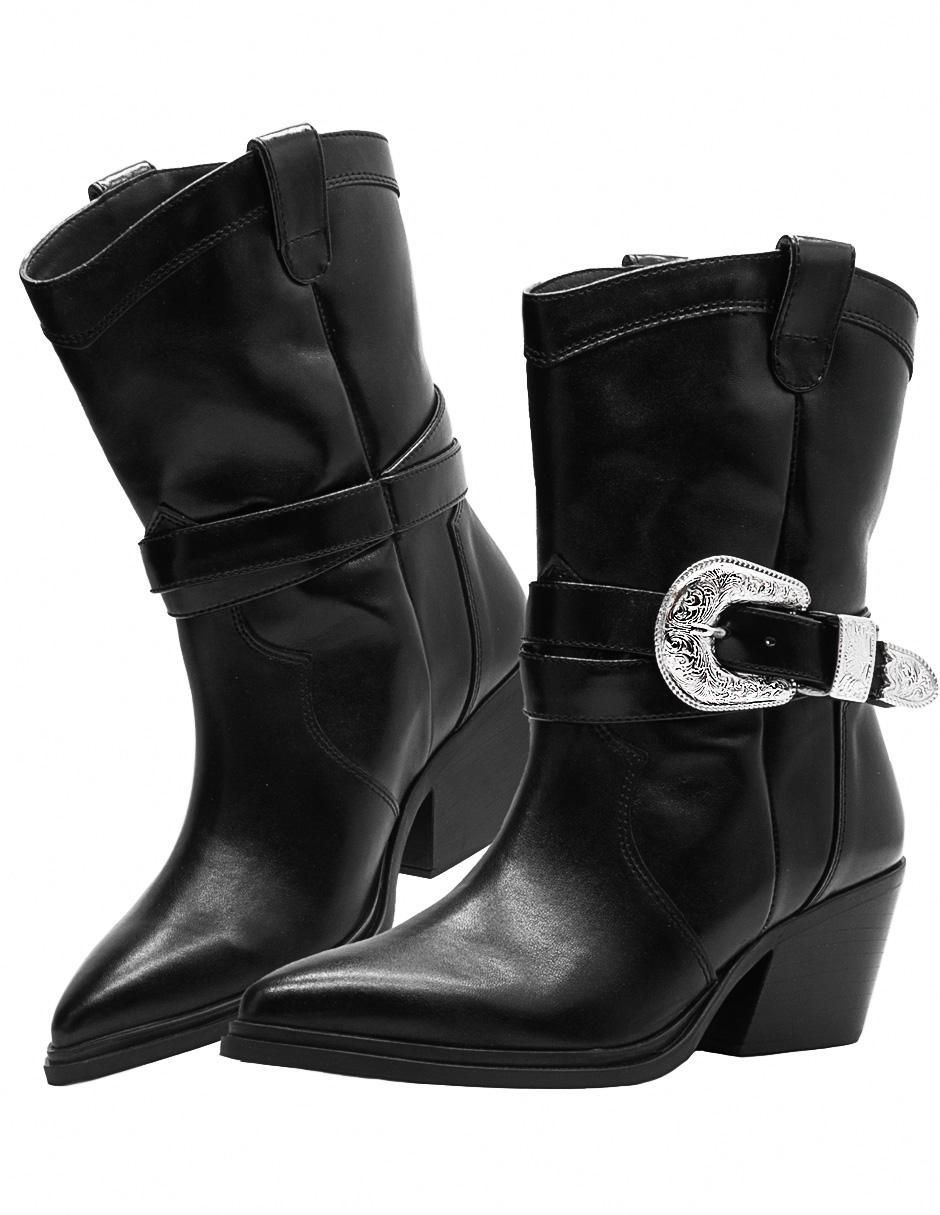 Bota cowboy abajo de la rodilla Unica Western para mujer