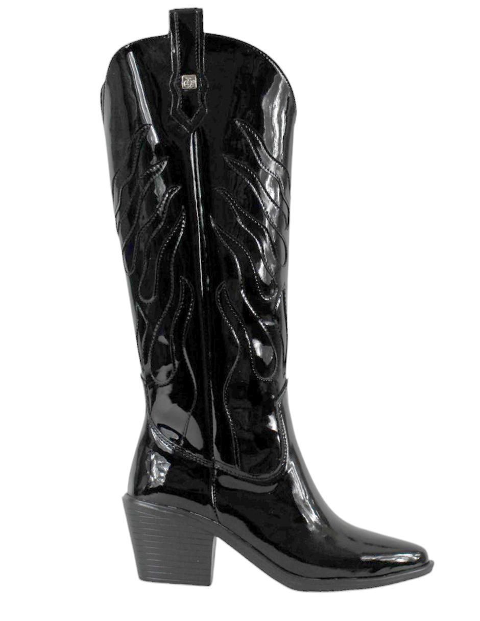 Bota cowboy abajo de la rodilla cowboy 'de' charol sintético 'para mujer' Bota cowboy abajo de la rodilla cowboy 'de' charol sintético 'para mujer'