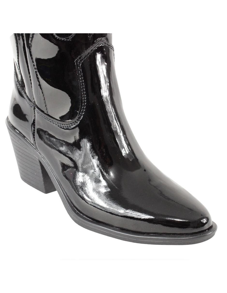 Bota cowboy abajo de la rodilla cowboy "de" charol sintético "para mujer" 6