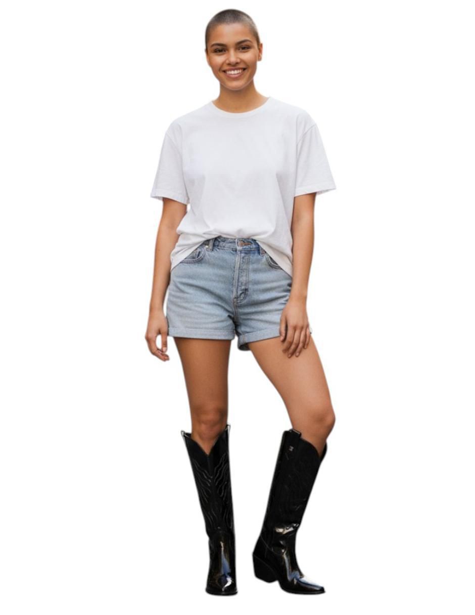 Bota cowboy abajo de la rodilla cowboy "de" charol sintético "para mujer" 10