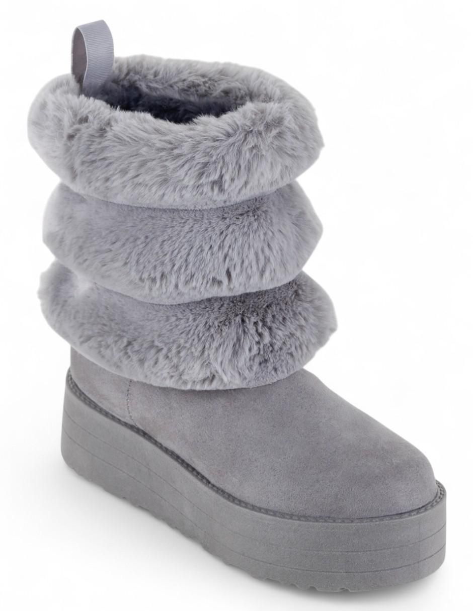 Bota media pierna para mujer