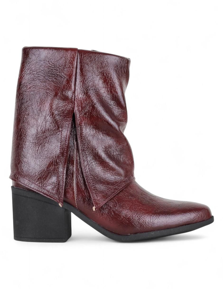 Bota arriba del tobillo de piel para mujer