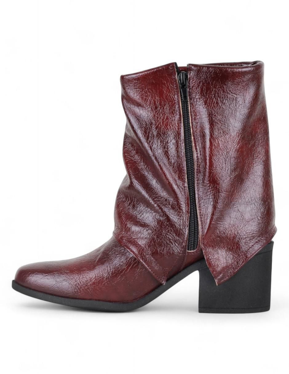 Bota arriba del tobillo de piel para mujer