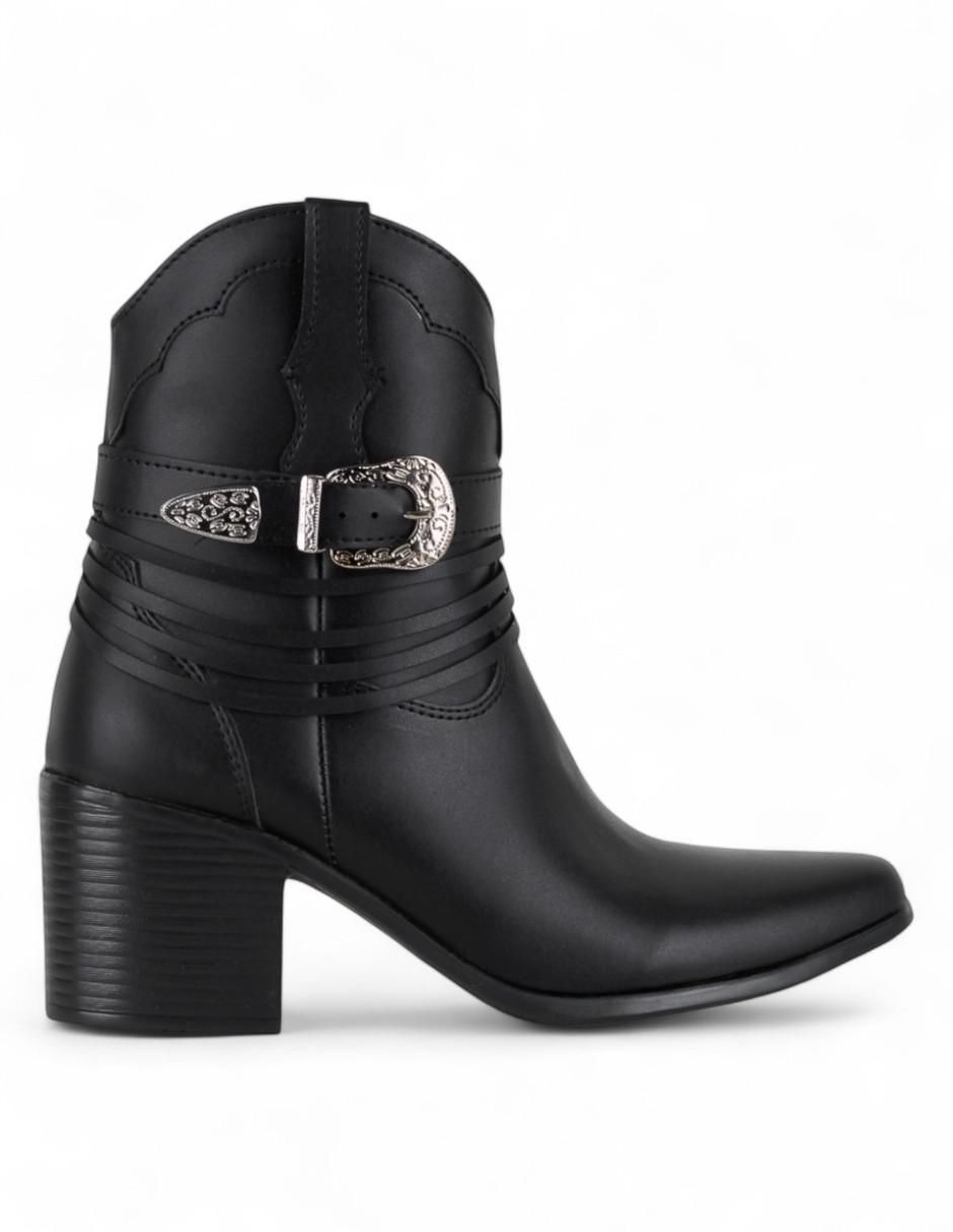Bota arriba del tobillo de piel para mujer