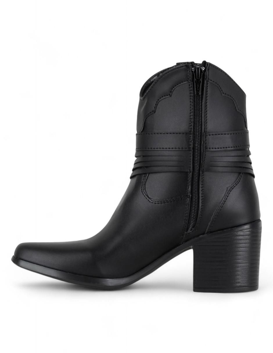 Bota arriba del tobillo de piel para mujer