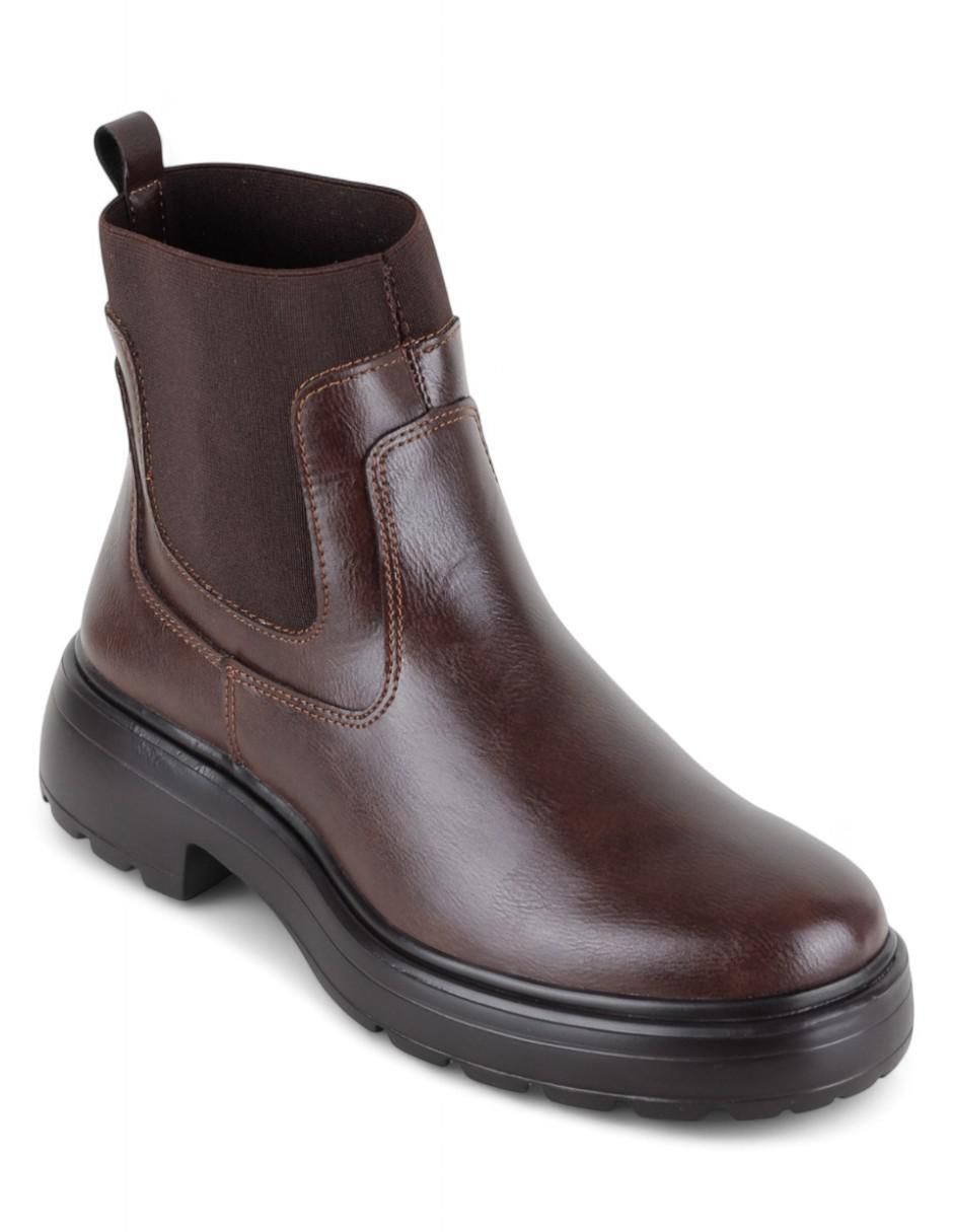Bota arriba del tobillo de piel para mujer