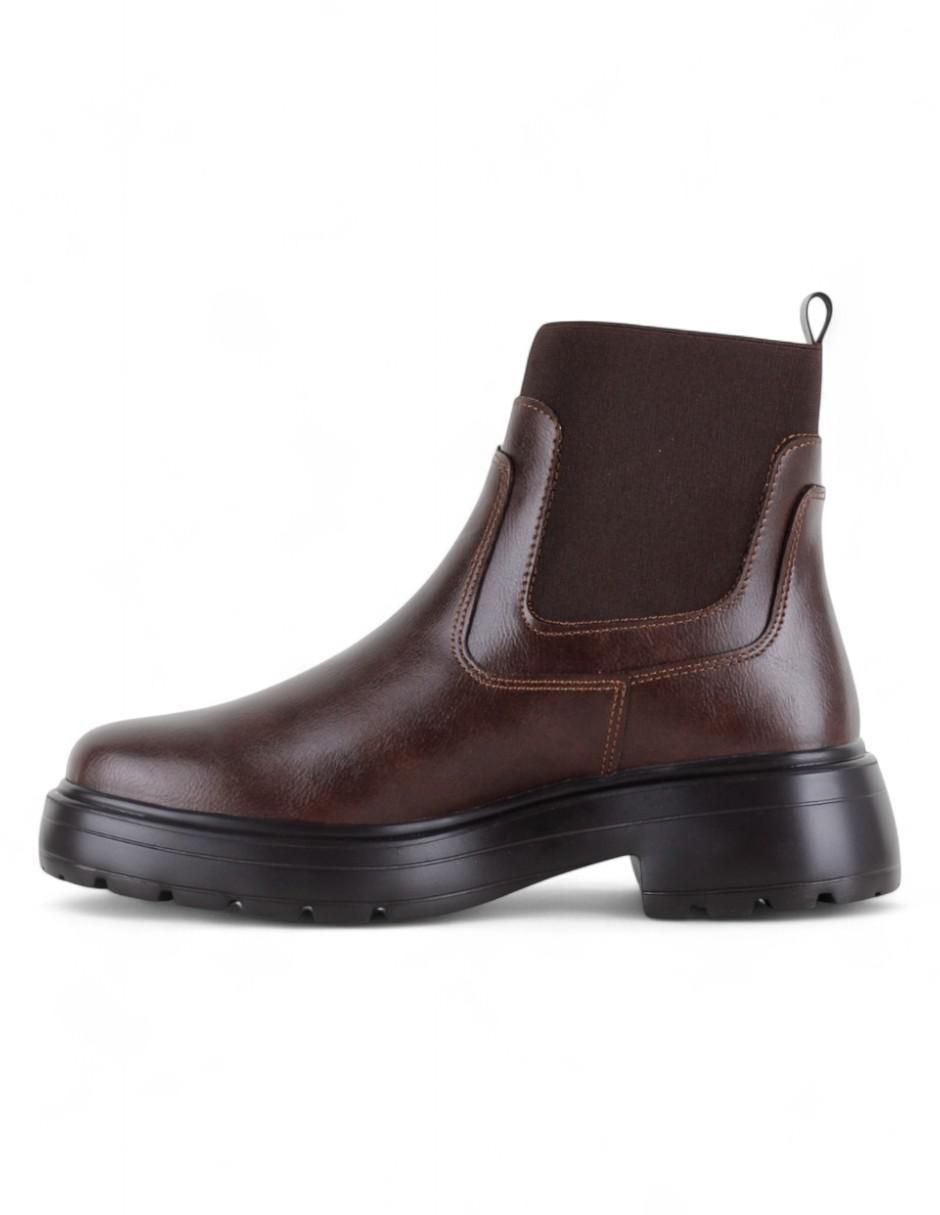 Bota arriba del tobillo de piel para mujer