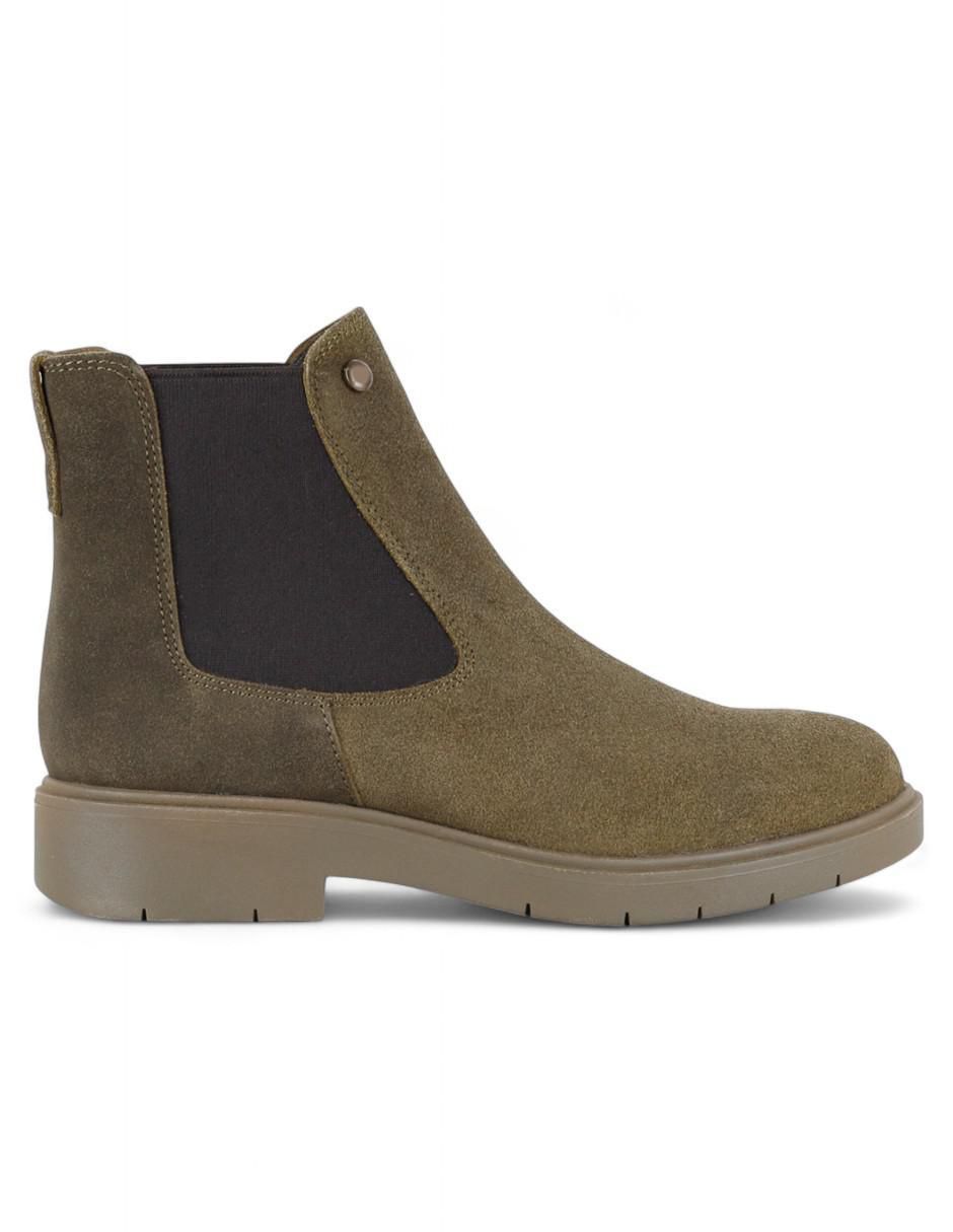 Bota arriba del tobillo de piel para mujer