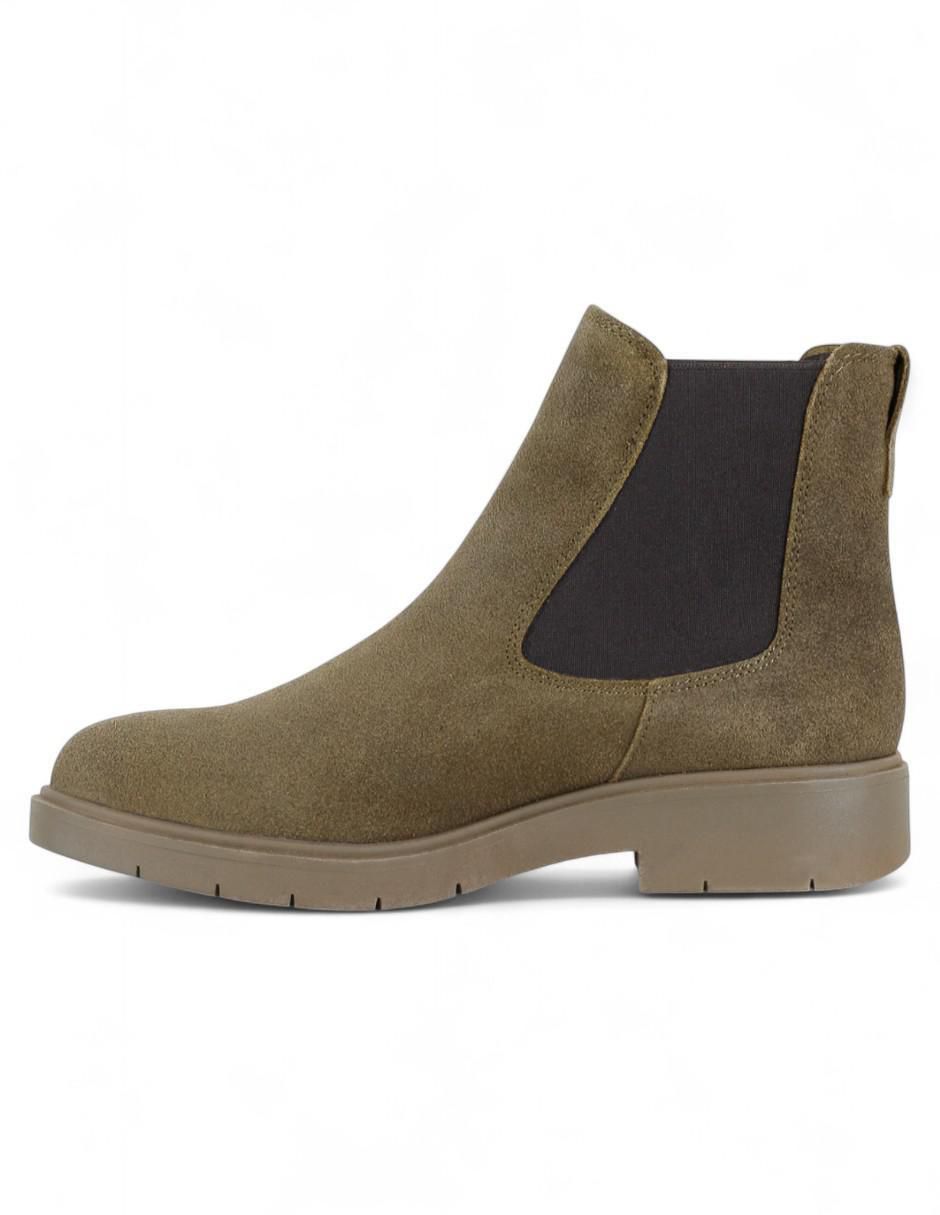 Bota arriba del tobillo de piel para mujer