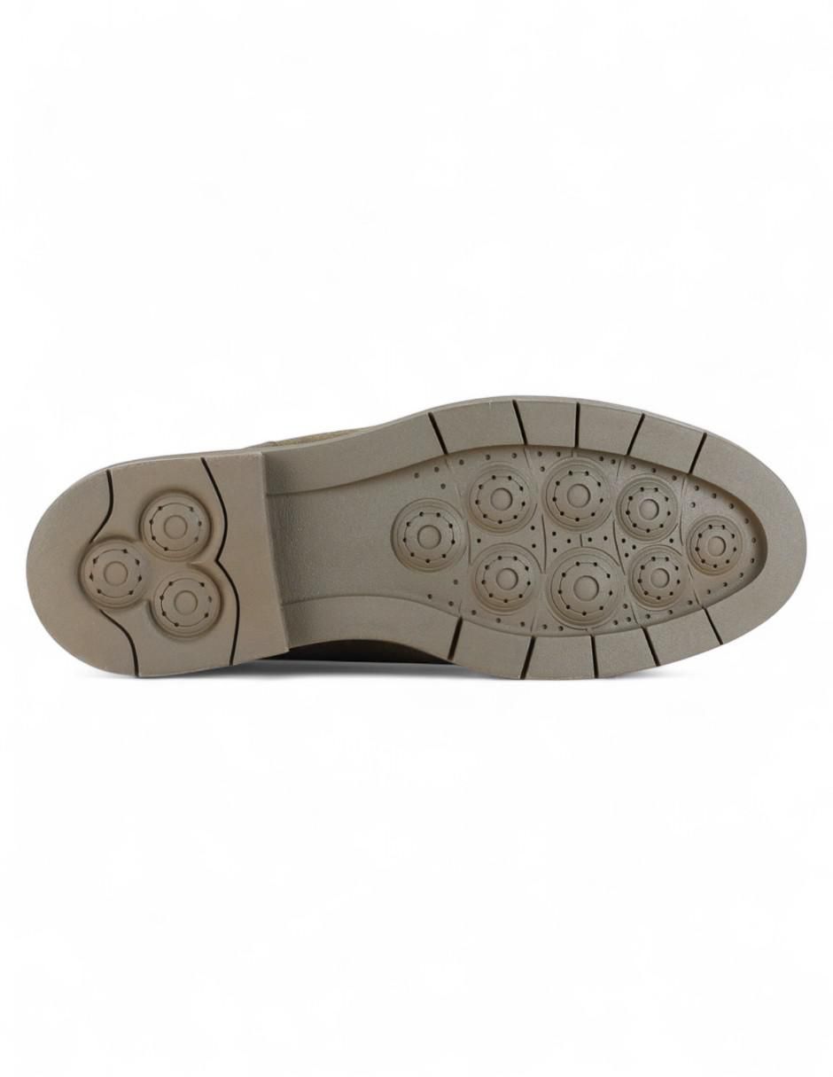 Bota arriba del tobillo de piel para mujer