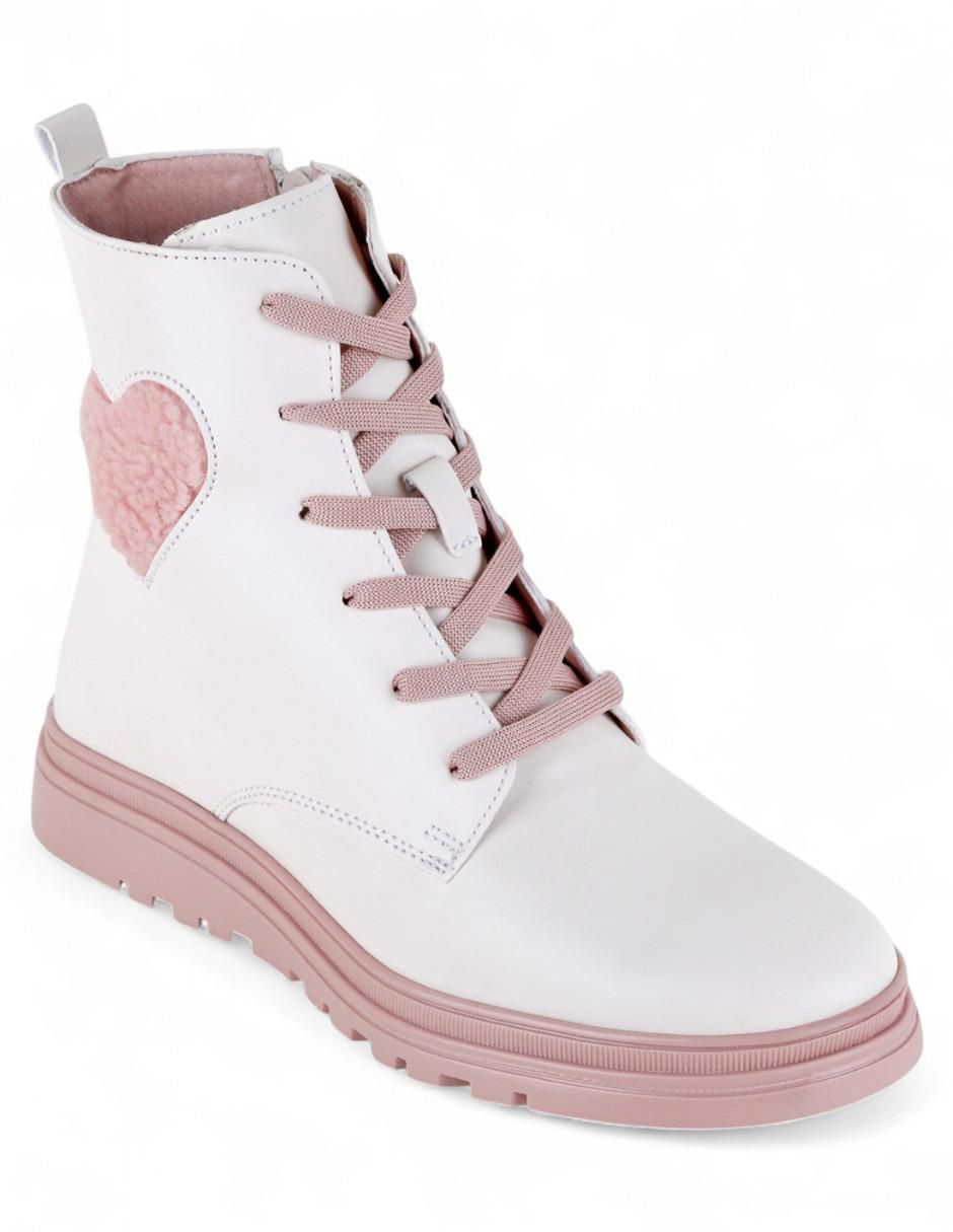 Bota arriba del tobillo de piel para mujer