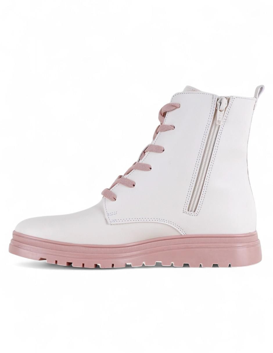 Bota arriba del tobillo de piel para mujer