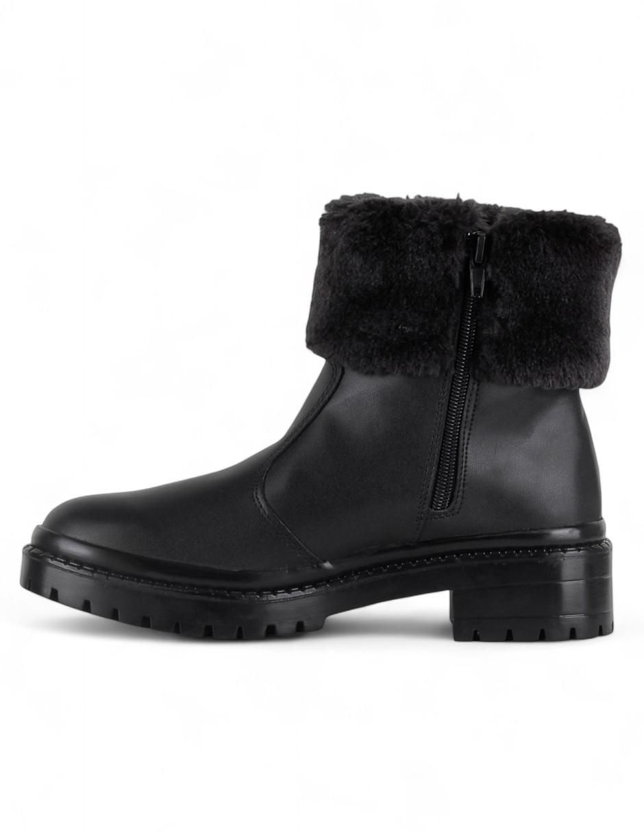 Bota arriba del tobillo de piel para mujer
