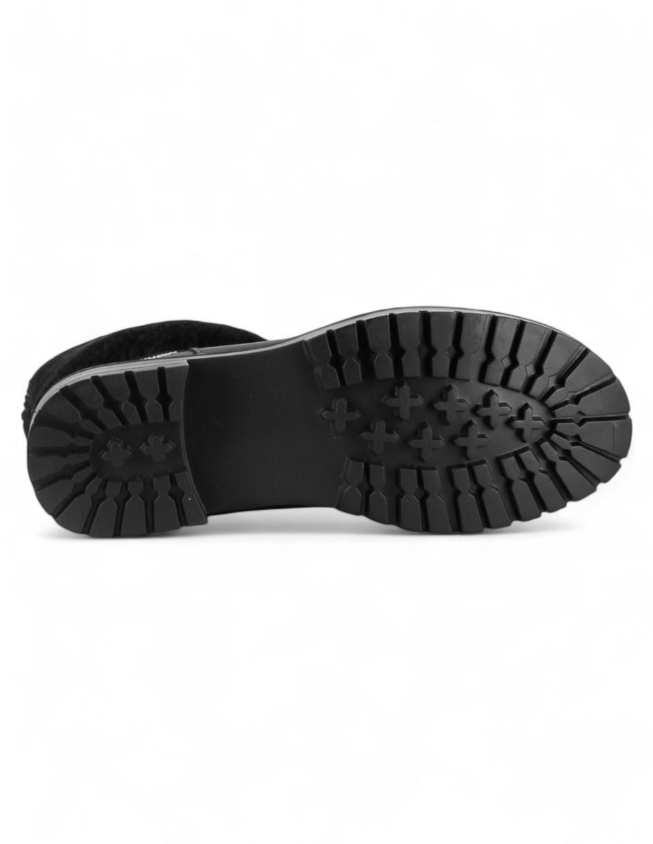 Bota arriba del tobillo de piel para mujer