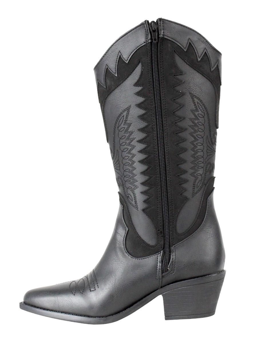 Bota cowboy abajo de la rodilla kuali shoes para mujer