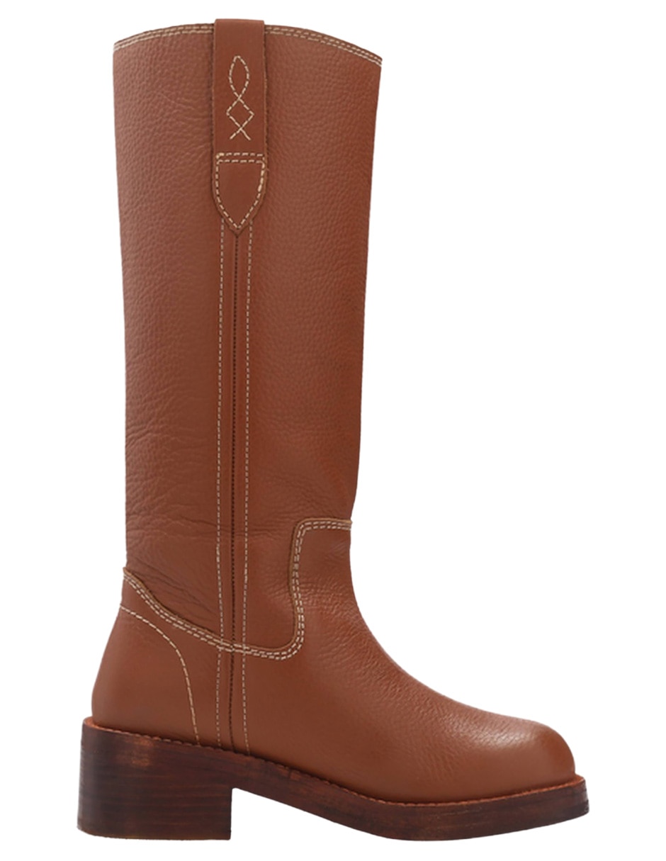 Bota abajo de la rodilla Free People de piel para mujer