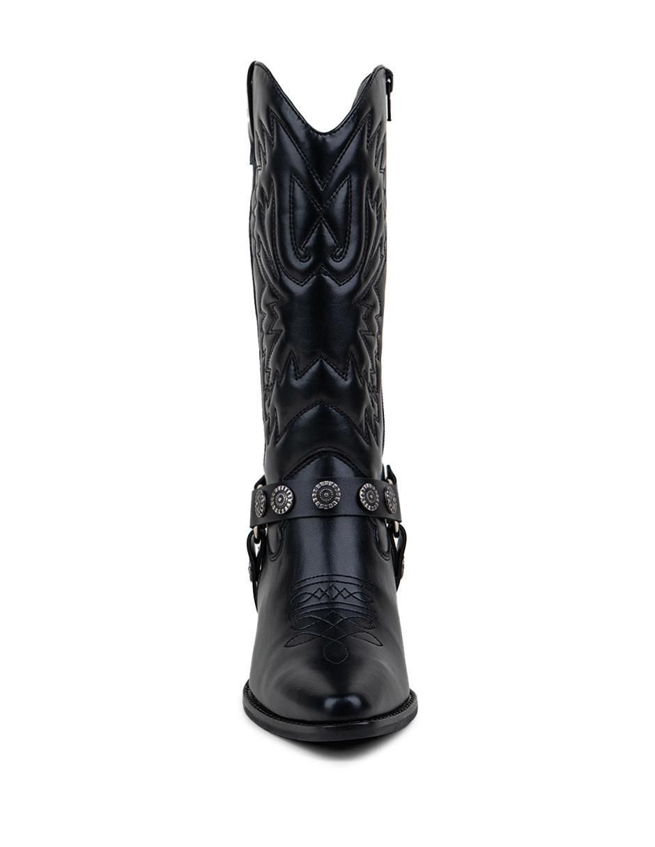 Bota cowboy media pierna para mujer 2