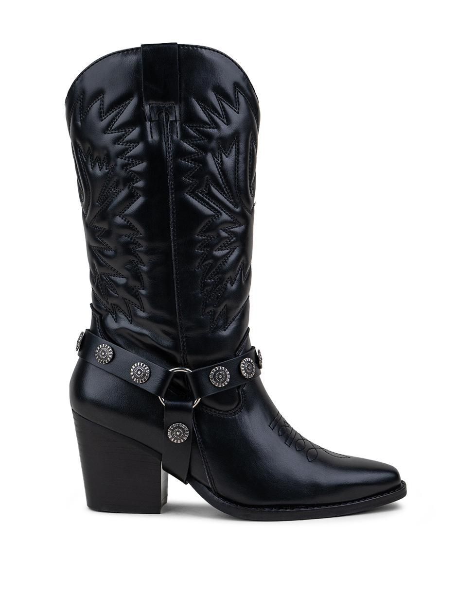 Bota cowboy media pierna para mujer 5